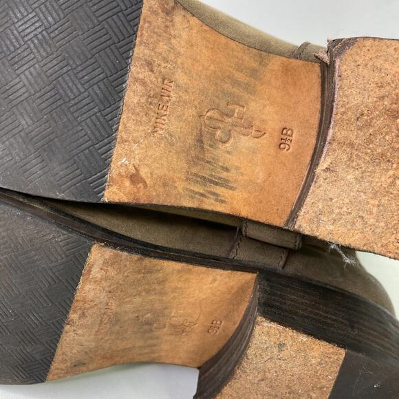 Cole Haan Air Leora Mid Calf Leather Buckle Boots 9.5 - Picture 5 of 8